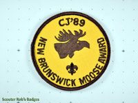 CJ'89 New Brunswick Moose Award
